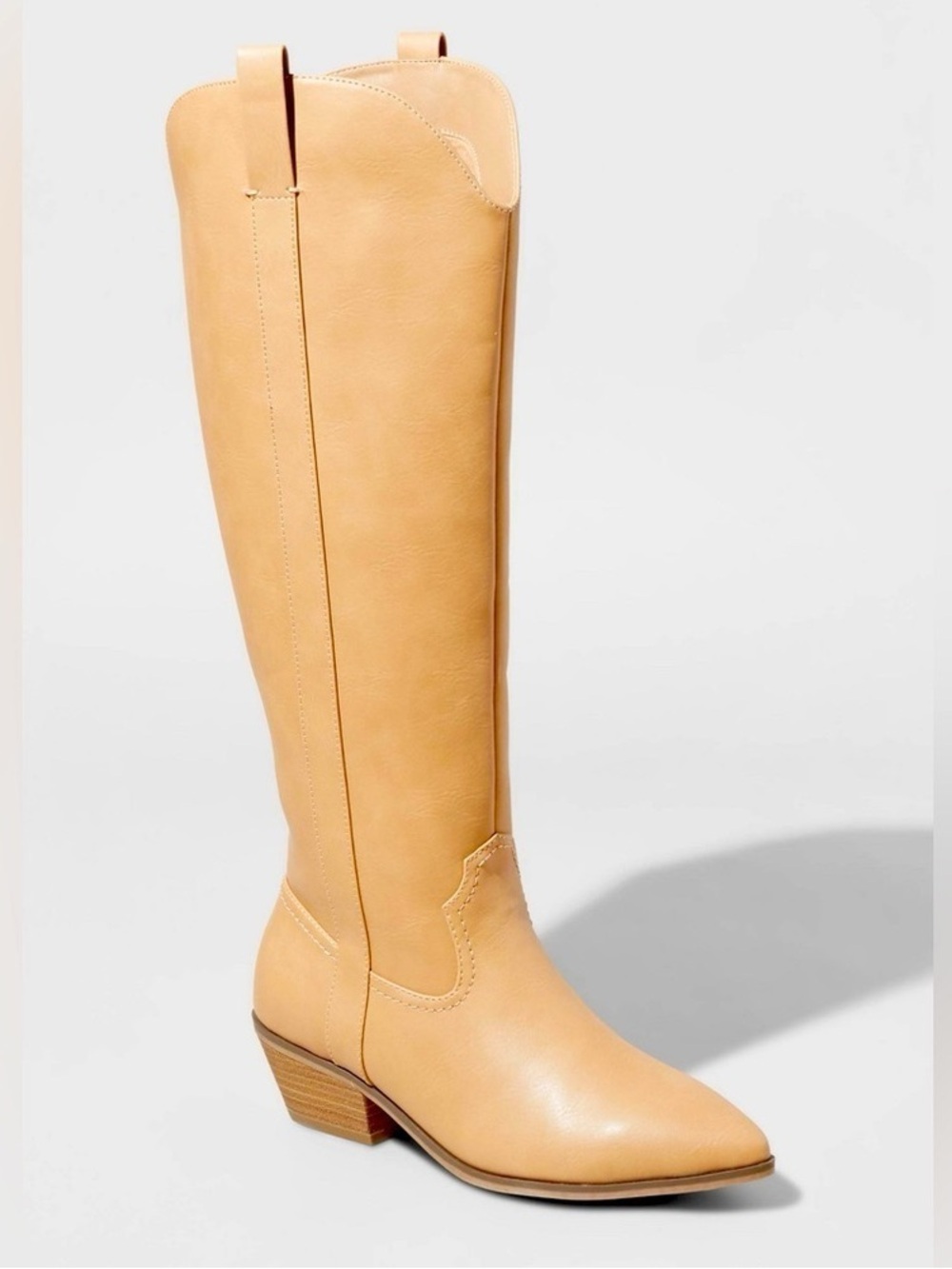 NWT Universal Thread Women’s Sommer Western Knee Boot in Tan Sz 6 1/2